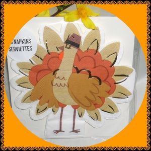 🦃Die Cut Turkey Napkins 16 count